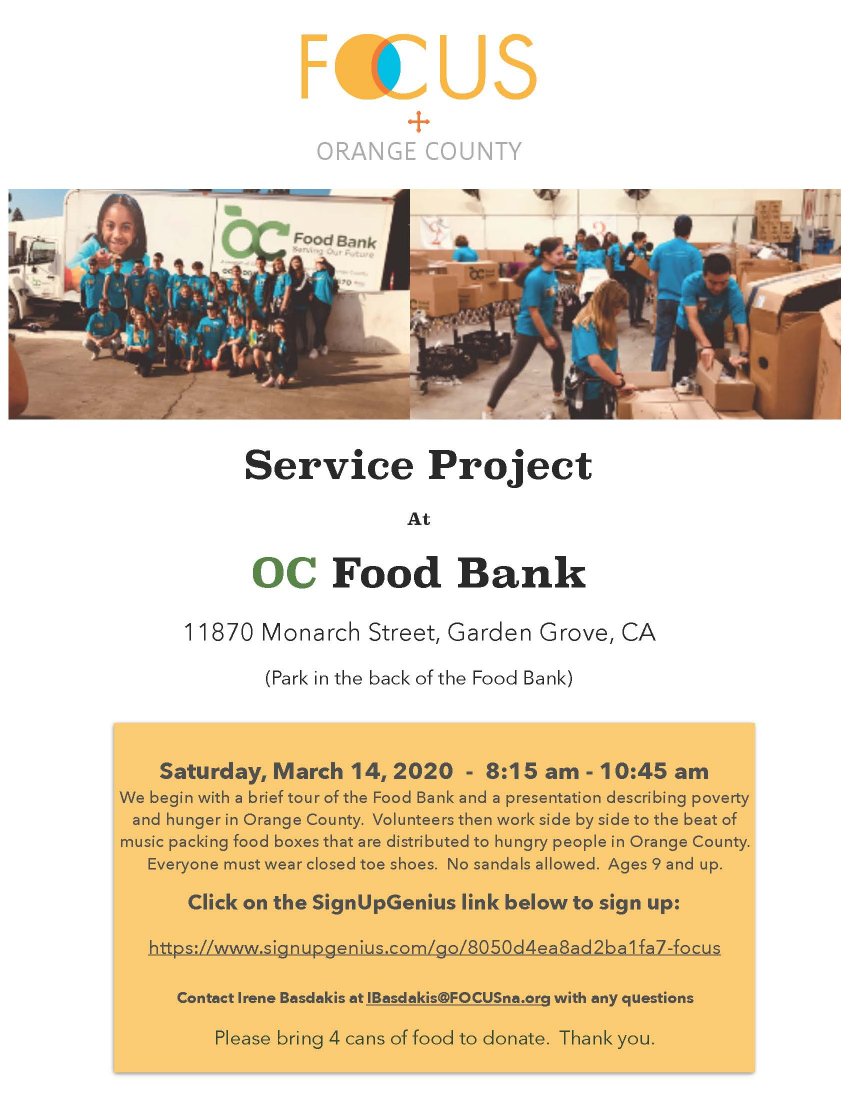 [Focus OC feeding the hungry in Garden Grove, California]